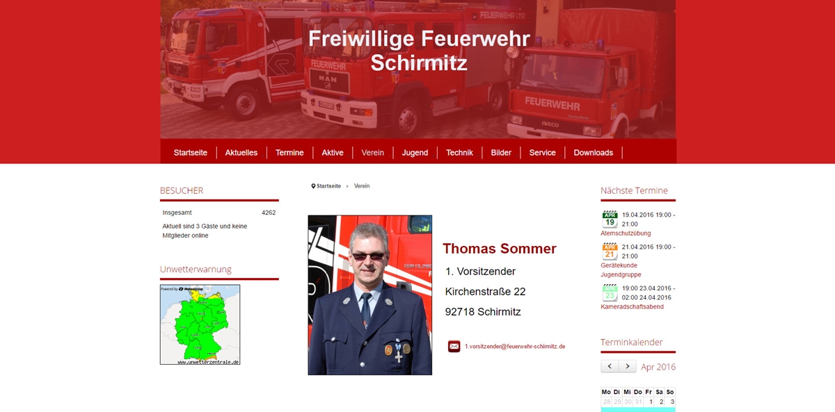 Feuerwehr Homepage - Schirmitz