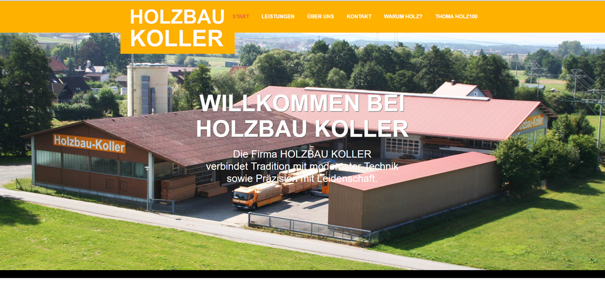 Homepage Holzbau Koller